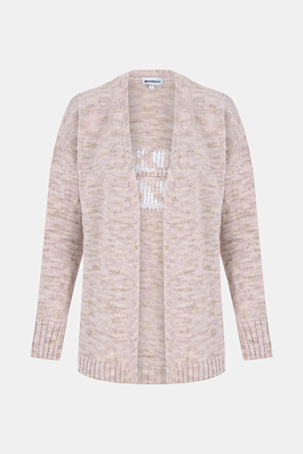 Powder Pink Knitted Women's Cardigan