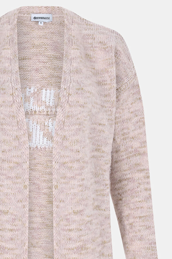 Powder Pink Knitted Women's Cardigan 3
