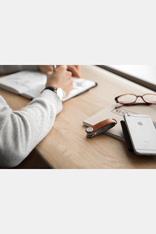 Leather Key Organizer Kahverengi Anahtarlık 16