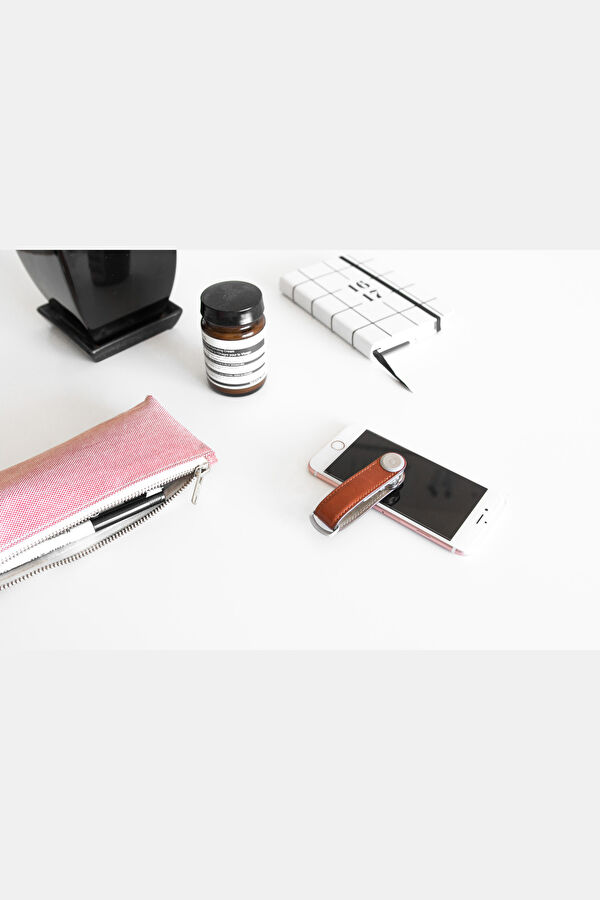 Leather Key Organizer Kahverengi Anahtarlık