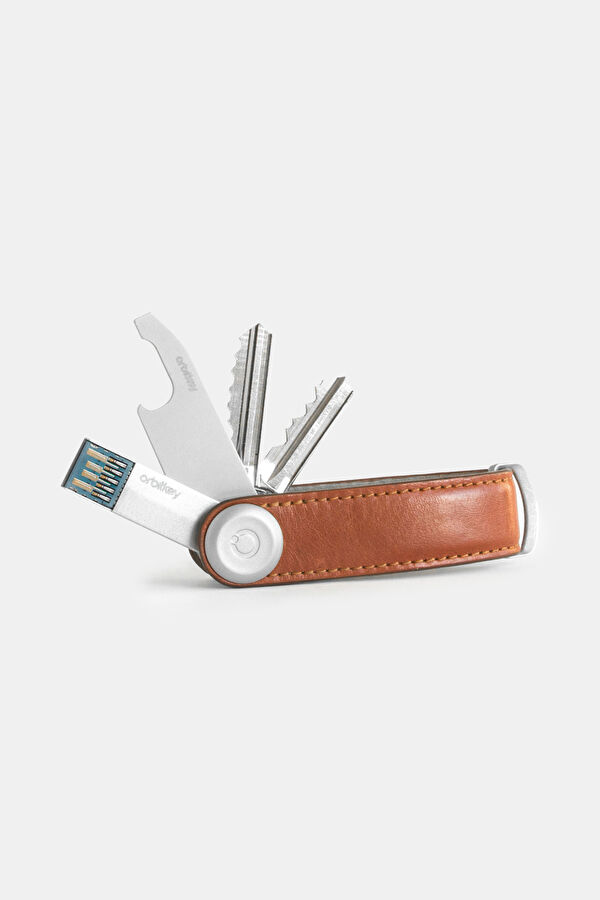 Leather Key Organizer Kahverengi Anahtarlık 2