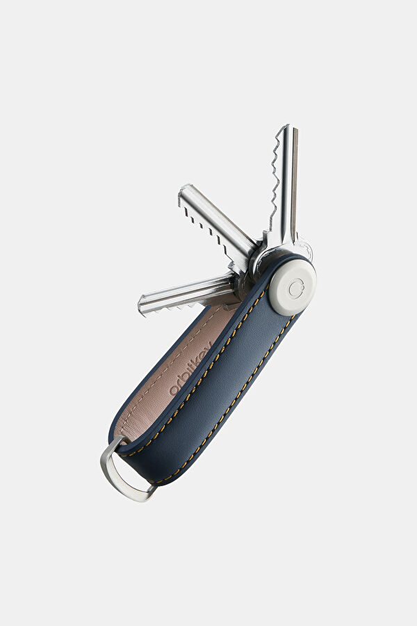 Leather Key Organizer Mavi Anahtarlık 3