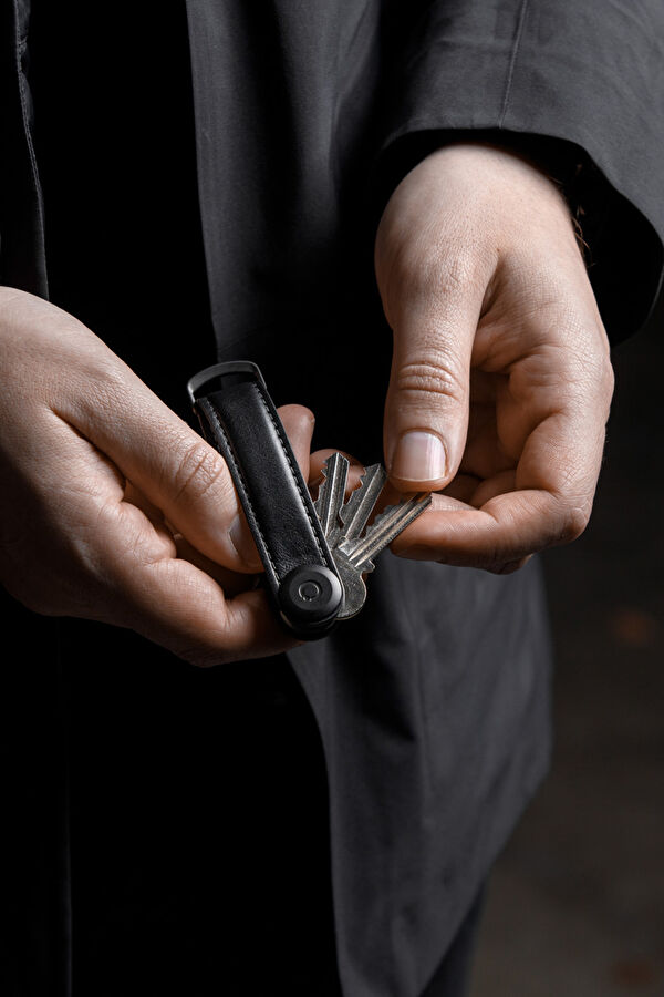 Leather Key Organizer Siyah Anahtarlık 7