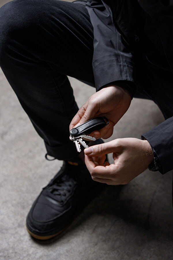 Leather Key Organizer Siyah Anahtarlık 12