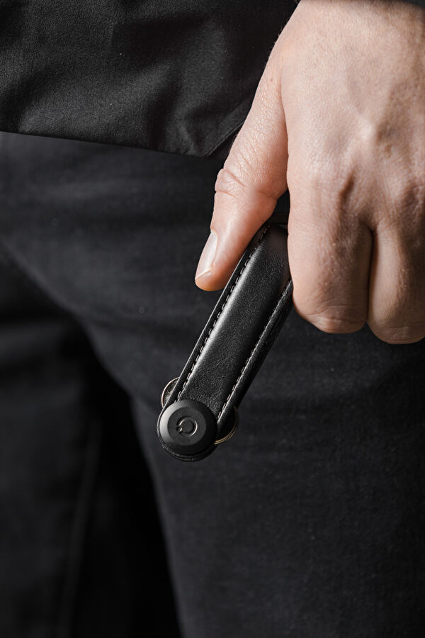 Leather Key Organizer Siyah Anahtarlık 14