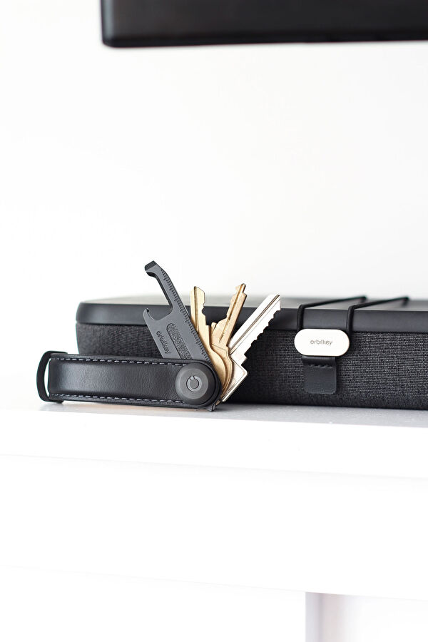 Leather Key Organizer Siyah Anahtarlık