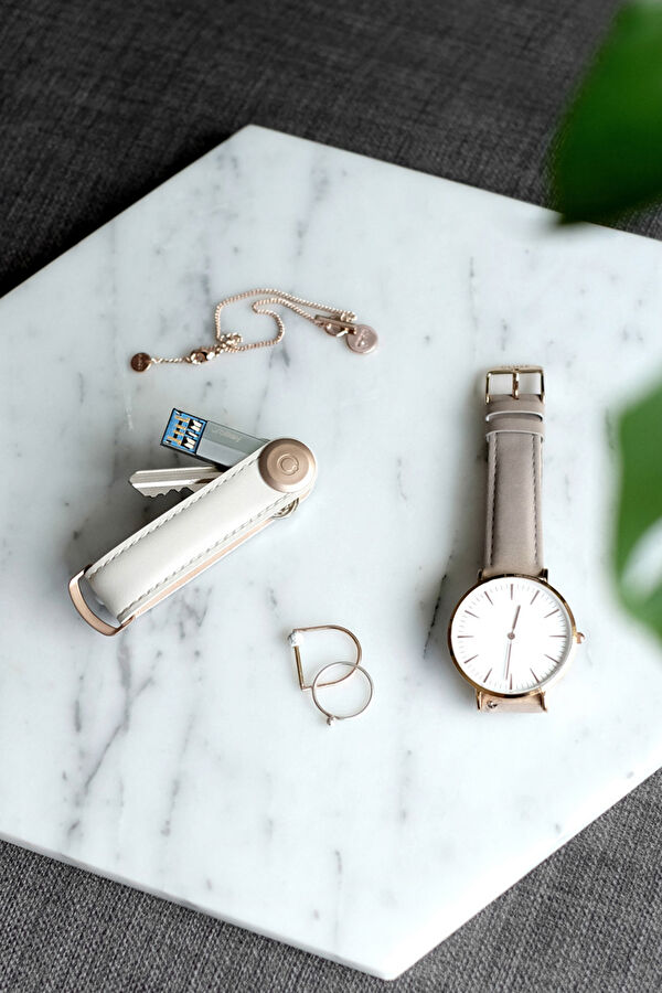 Leather Key Organizer Gri Anahtarlık 7