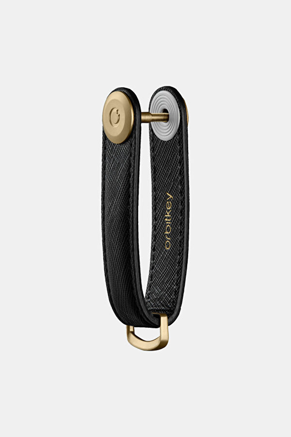 Saffiano Leather Key Organizer Siyah Anahtarlık 3