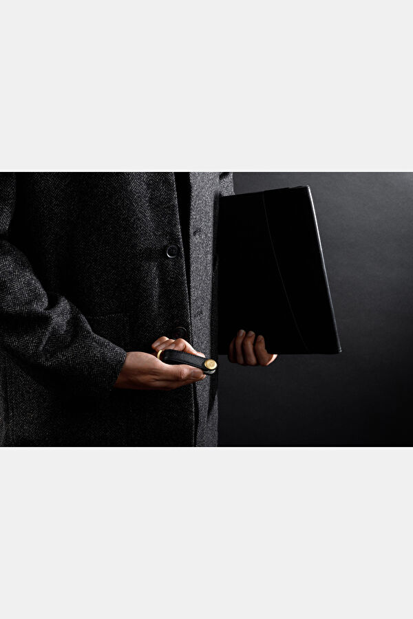 Saffiano Leather Key Organizer Siyah Anahtarlık 9