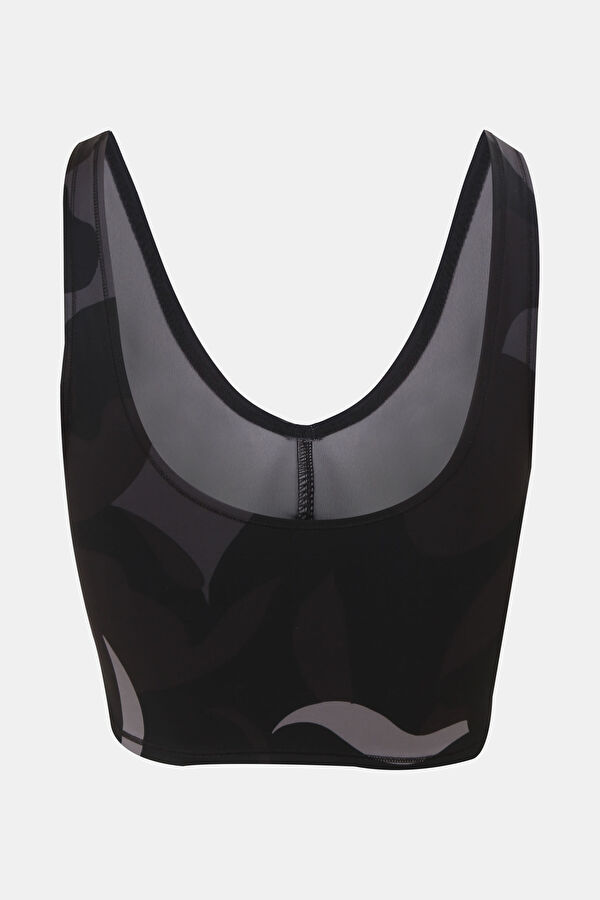 Studio Aop Siyah Desenli Bralet 2