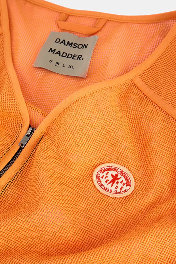 Relax Fit Orange V Neck Vest 3