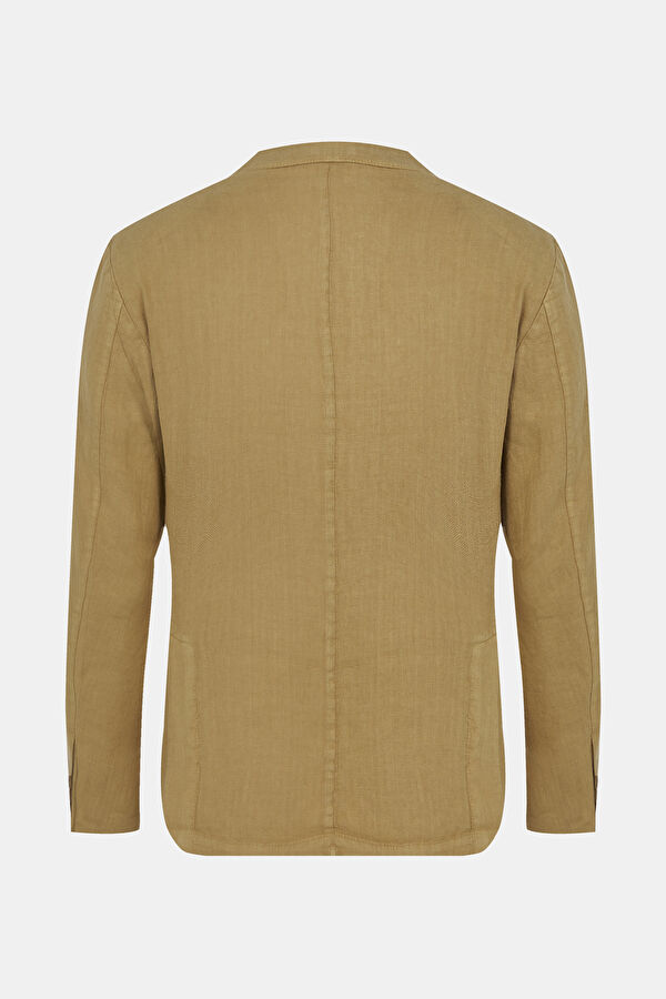 Camel Linen Jacket 2