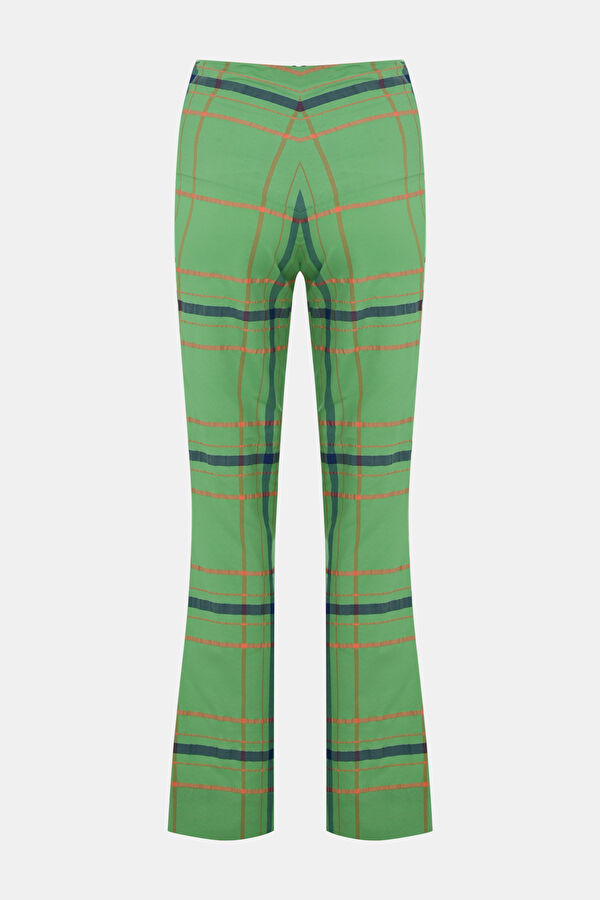 Yeşil Boru Paça Pantolon 2