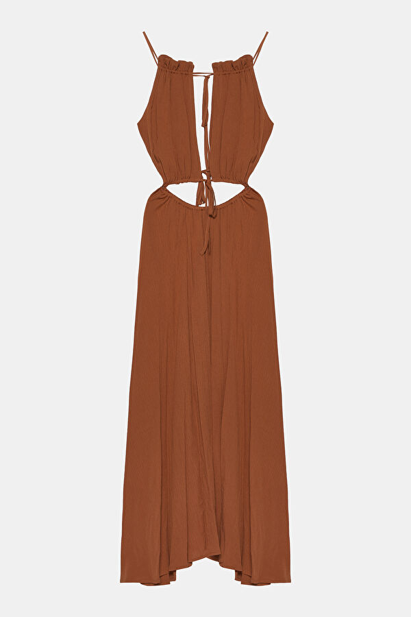 Tile-colored Midi Women's Dress