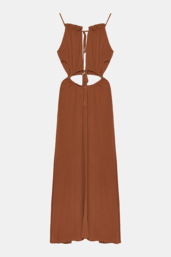 Tile-colored Midi Women's Dress 2