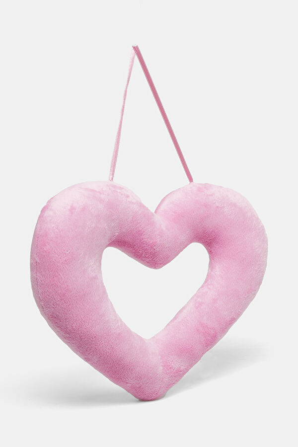 Pembe Delikli Kalp Velboa 36 cm 2