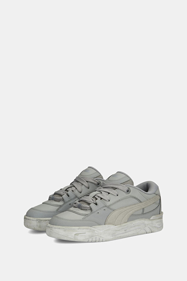 Skate Vibe Reflective Gri Deri Erkek Spor Ayakkabı 2
