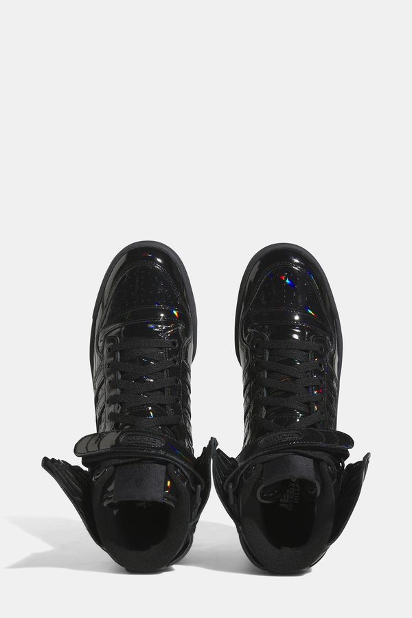 Outlet Erkek Adıdas Jeremy Scott Siyah Düz Deri Spor Ayakkabı