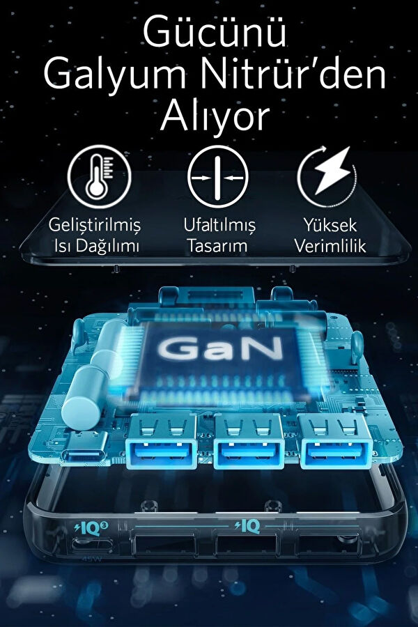 PowerPort Atom III Slim 4 Çıkışlı 65W Şarj Ekipmanı 4