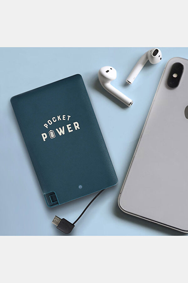 Power Bank Credit Card Size, 2500mAh Mavi 3