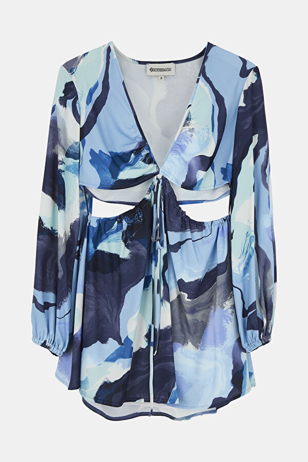 Colorful Patterned Women's Dress