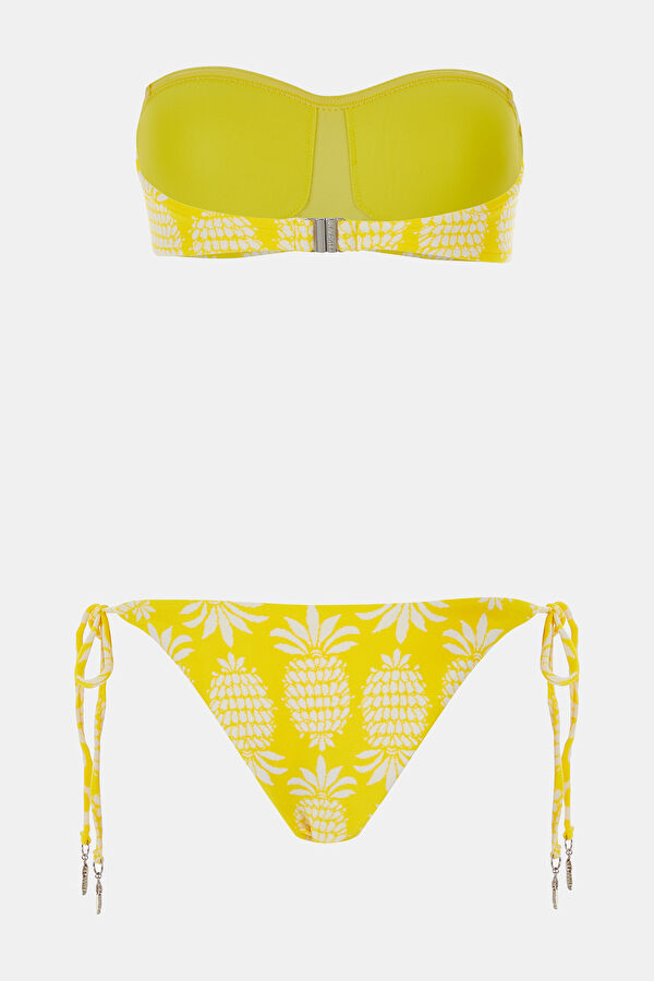 Sarı Desenli Kadın Bikini 2