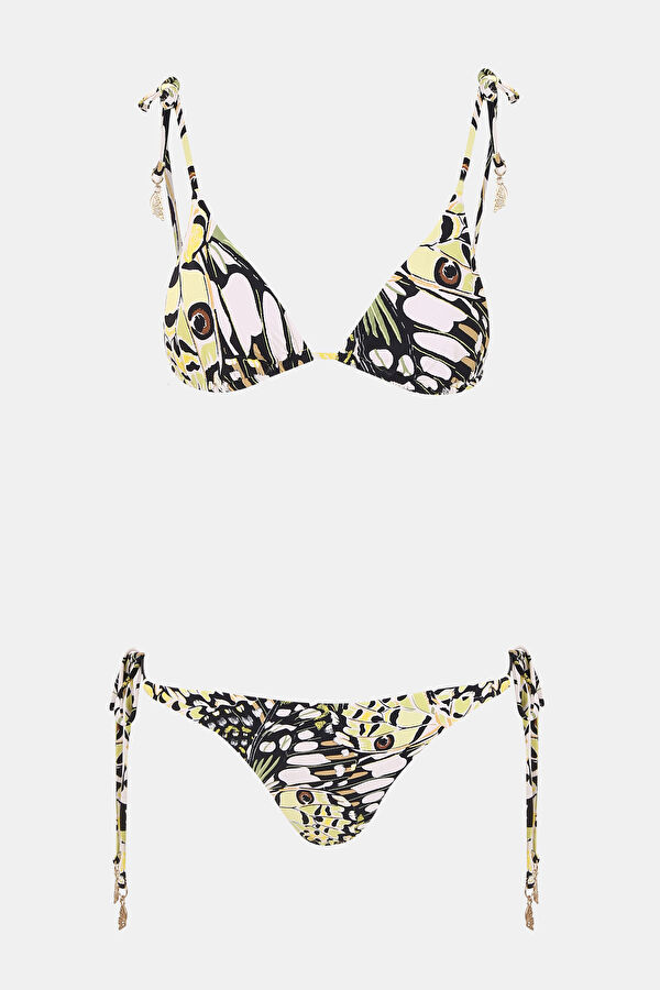 Sarı Desenli Bikini