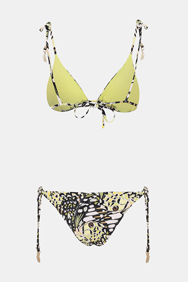 Sarı Desenli Bikini 2