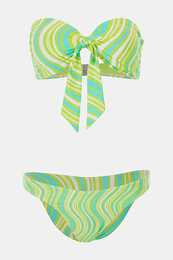 Yeşil Desenli Bikini