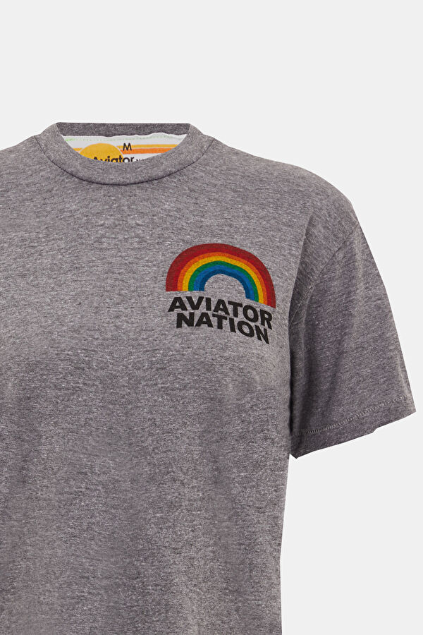 Grey Printed Bicycle Collar Tshirt 3
