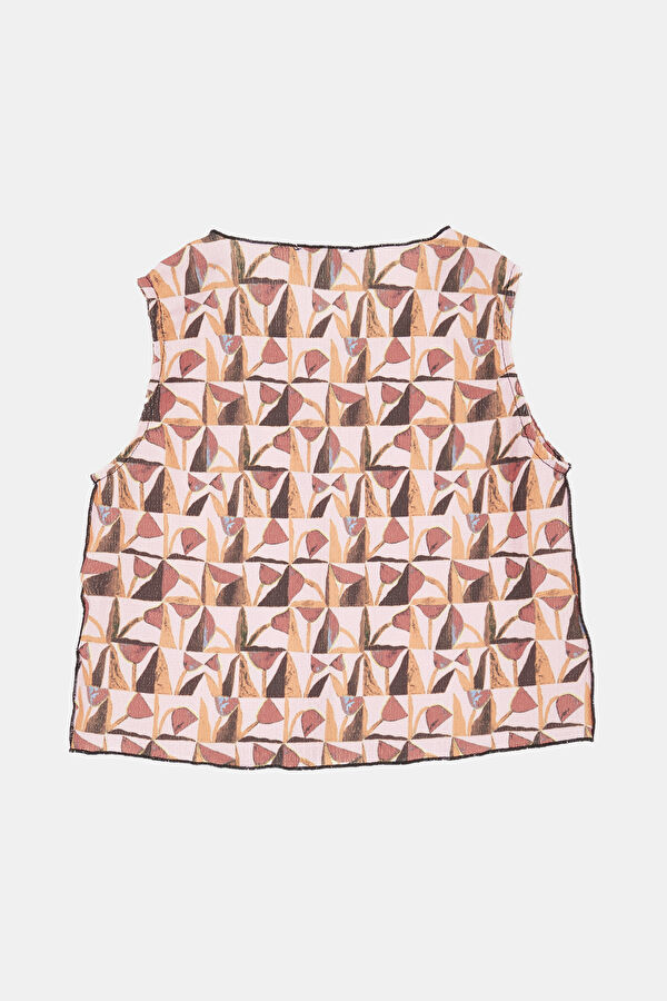 Multicolor Design Filled Blouse 2