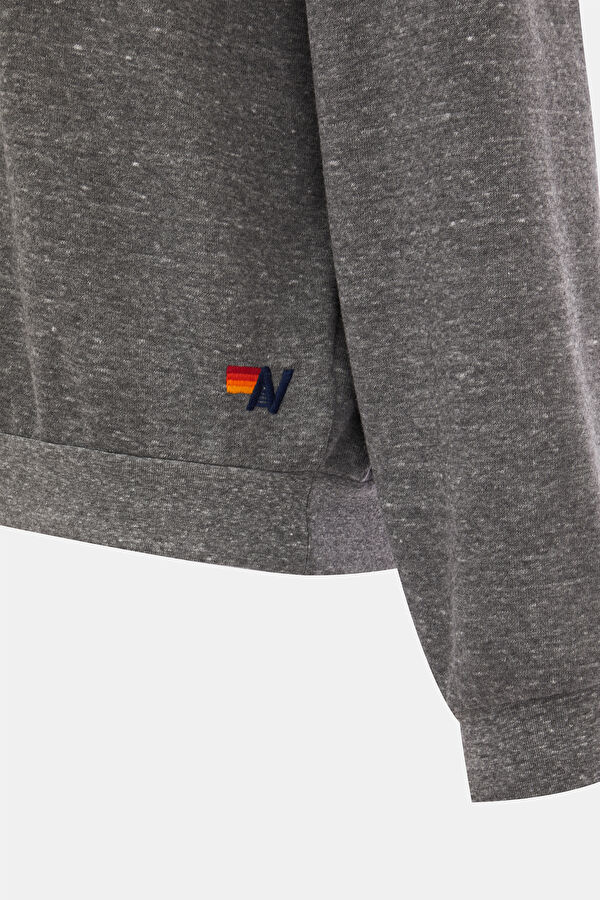 Oversize Grey Printed Bicycle Collar Sweatshirt 3