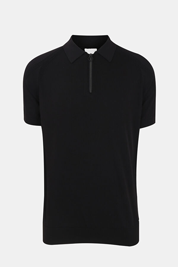 Siyah Polo Yaka T-Shirt