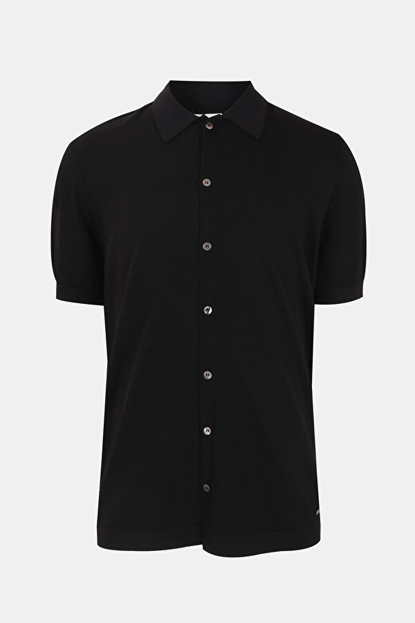 Siyah Polo Yaka T-Shirt