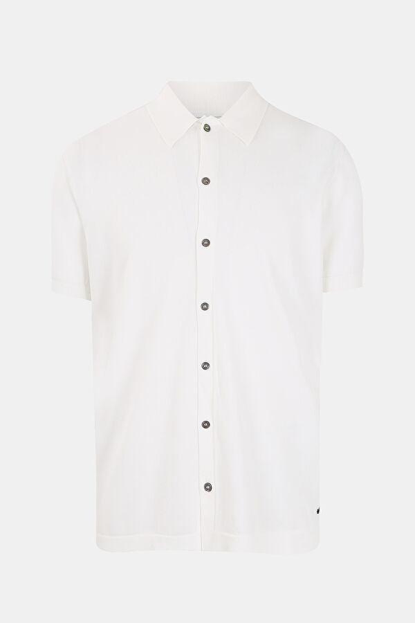 Ekru Polo Yaka T-Shirt