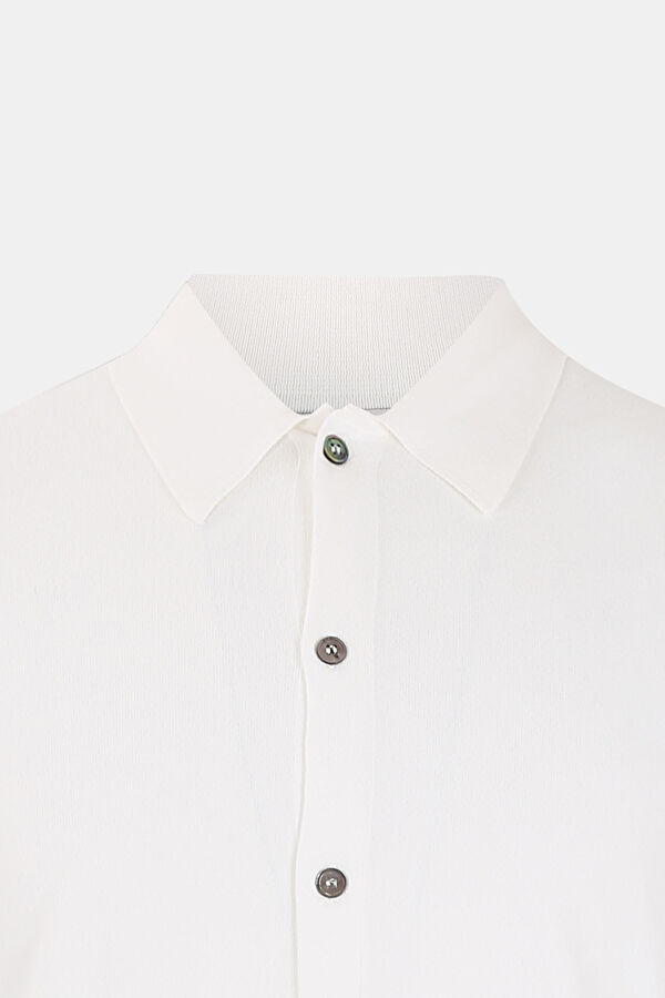 Ekru Polo Yaka T-Shirt 3