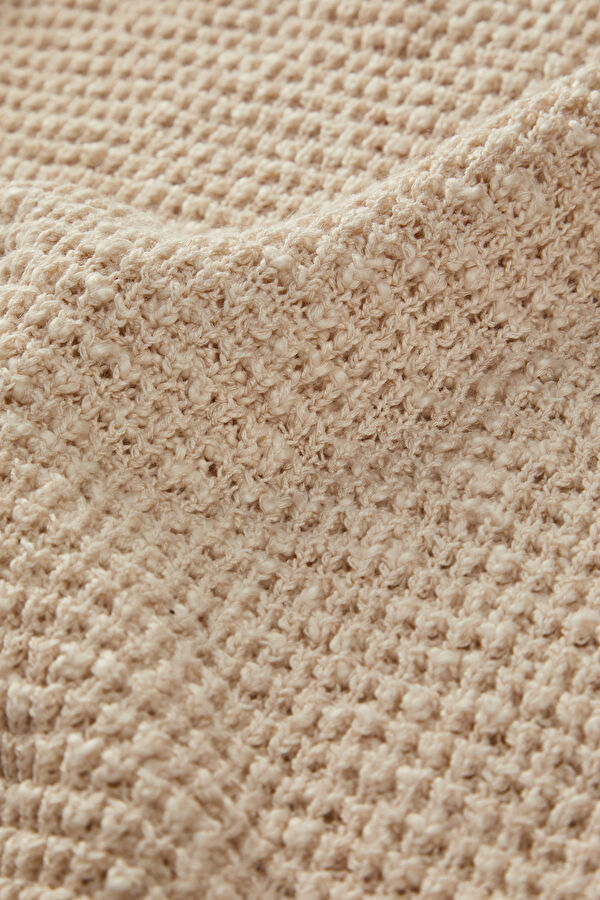 Beige Knitted Men's Sweater 4