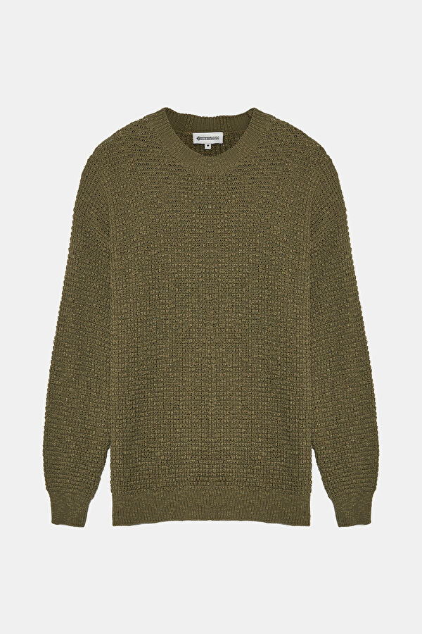 Green Knit Men's Sweater