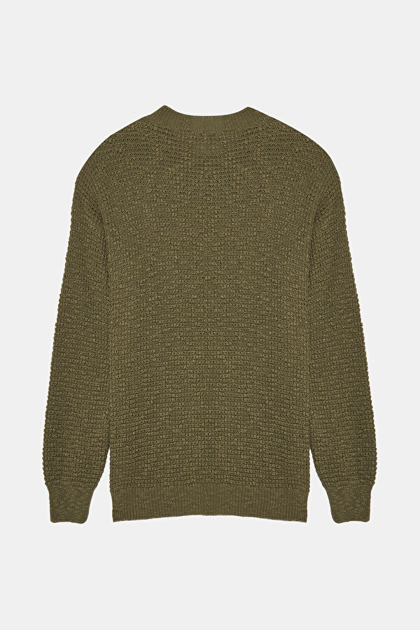 Green Knit Men's Sweater 2