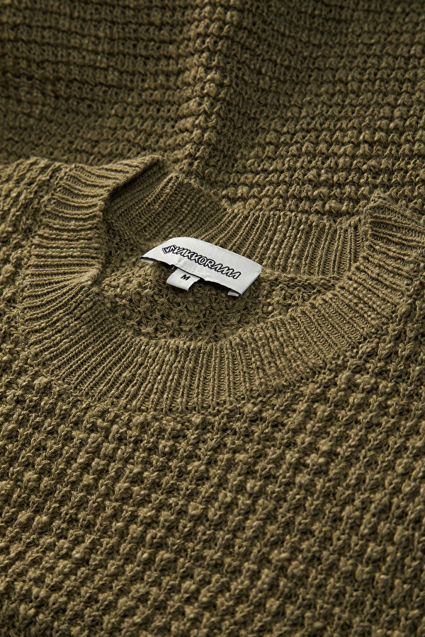 Green Knit Men's Sweater 3