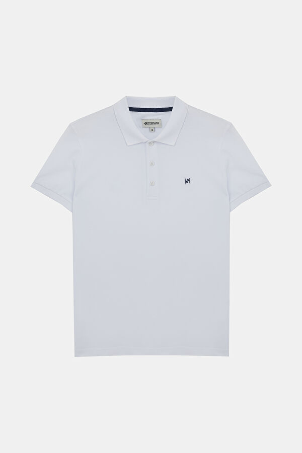 Beyaz Polo Yaka T-Shirt