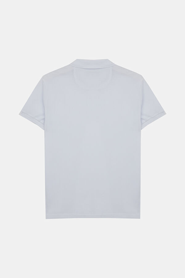 Beyaz Polo Yaka T-Shirt 2