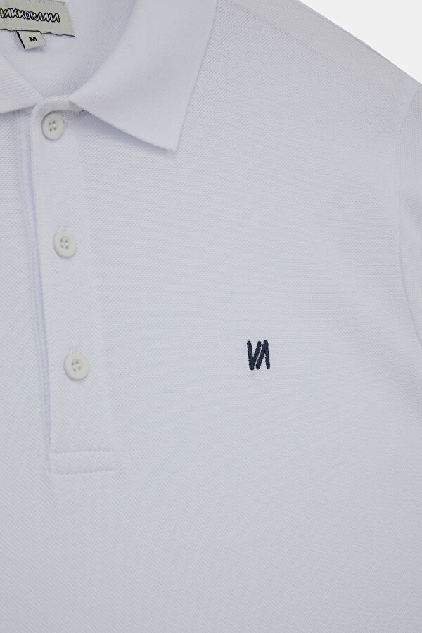 Beyaz Polo Yaka T-Shirt 3