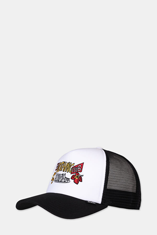 White Design Filled Hat