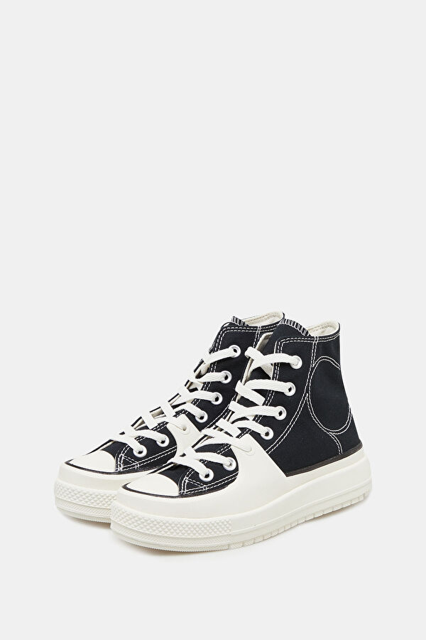 Chuck Taylor All Star Construct Kadın Siyah Spor Ayakkabı 2