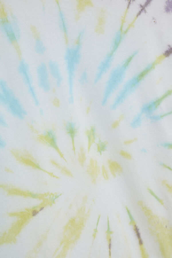 Çok Renkli Bisiklet Yaka Batik T-Shirt 3