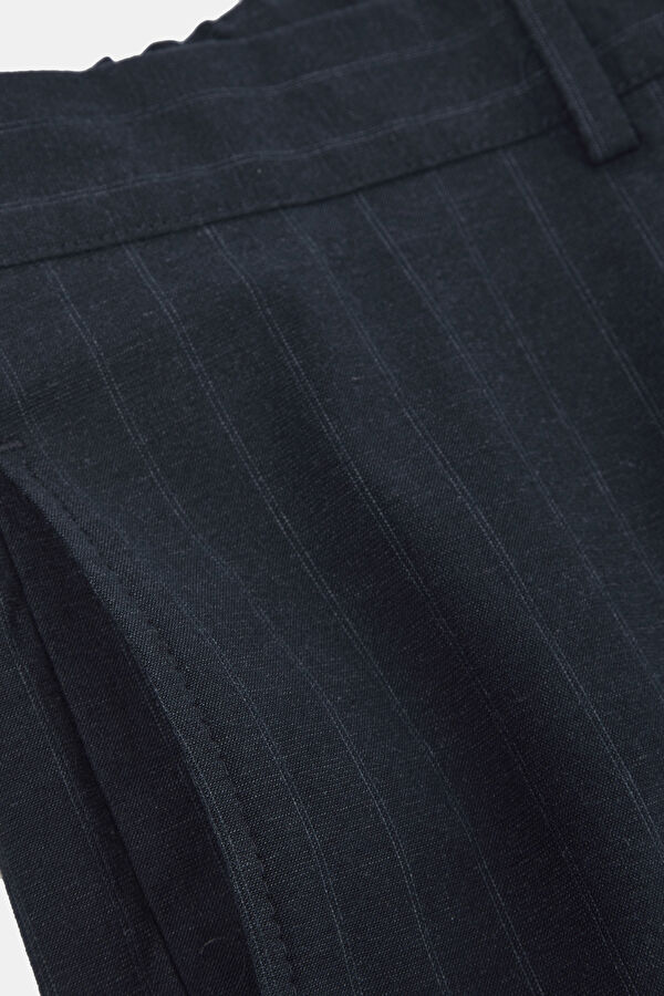 Navy Blue Straight Leg Men's Trousers 3