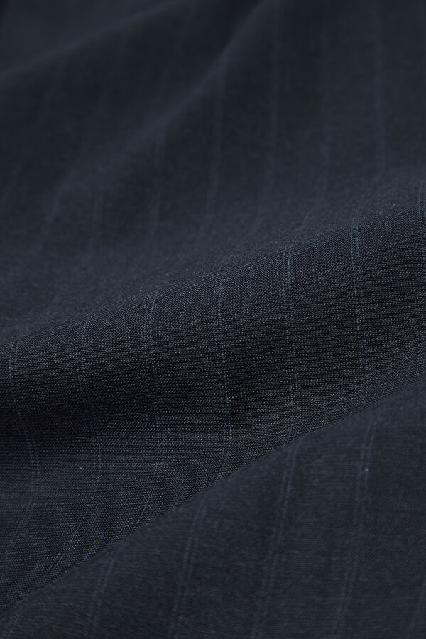 Navy Blue Straight Leg Men's Trousers 5