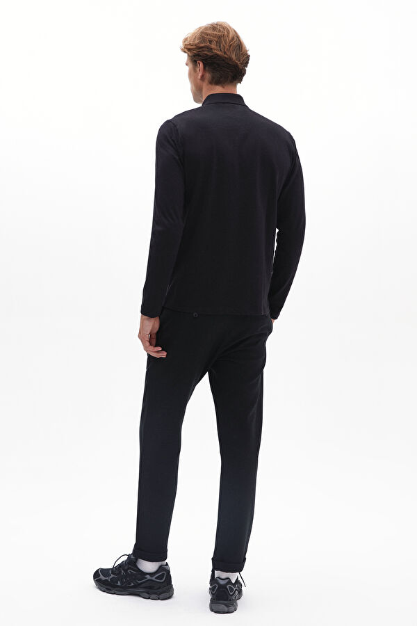 Black Straight Leg Men's Trousers 2