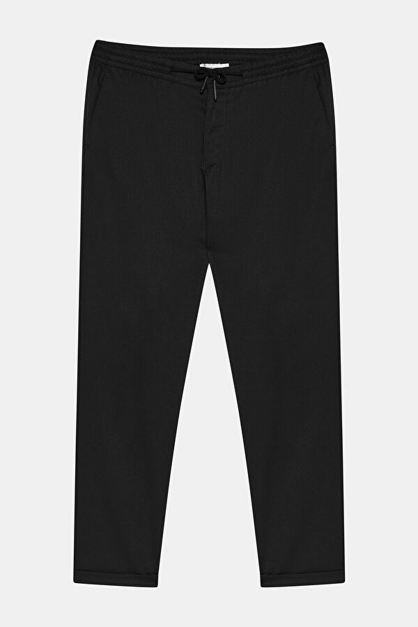 Black Straight Leg Men's Trousers 3